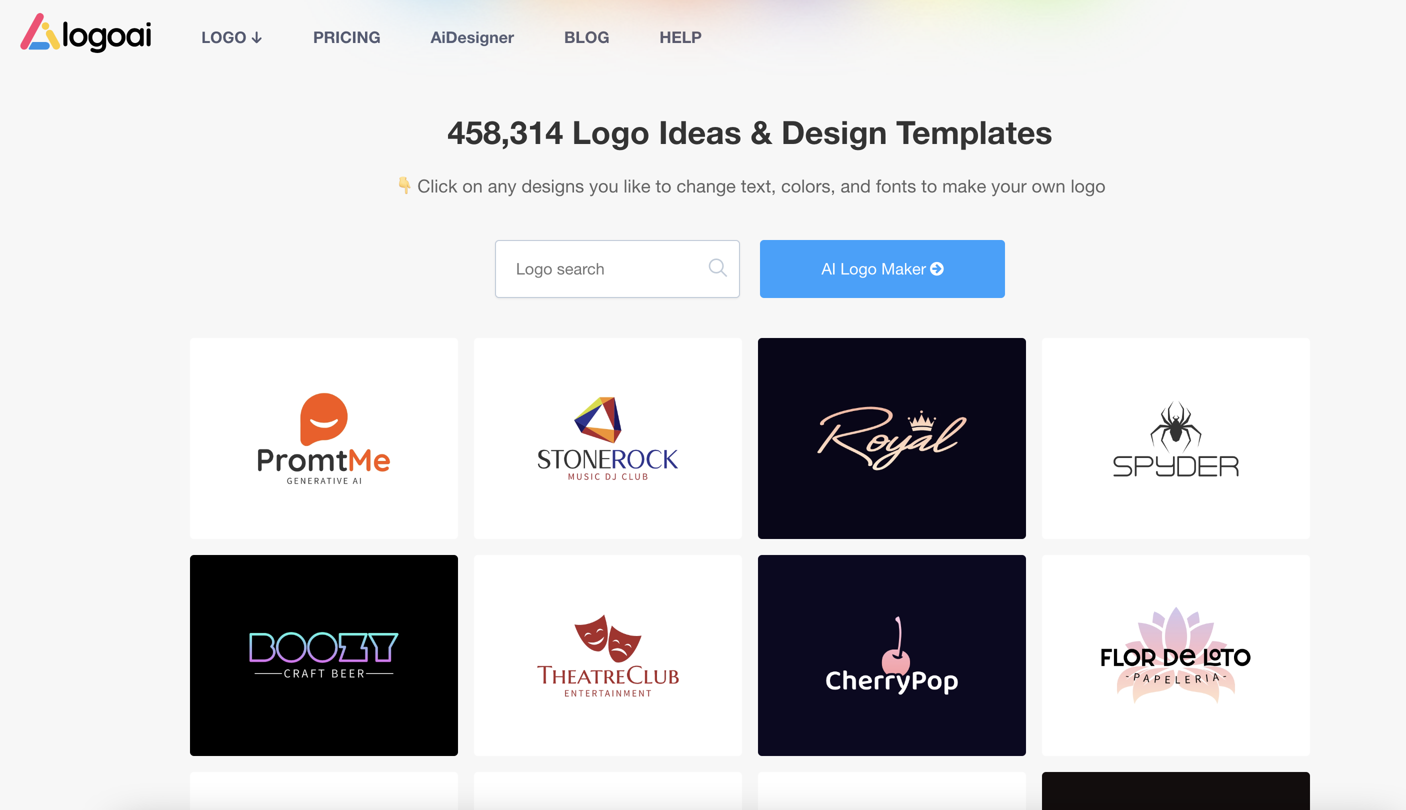 LogoAi:英文AI生成Logo工具