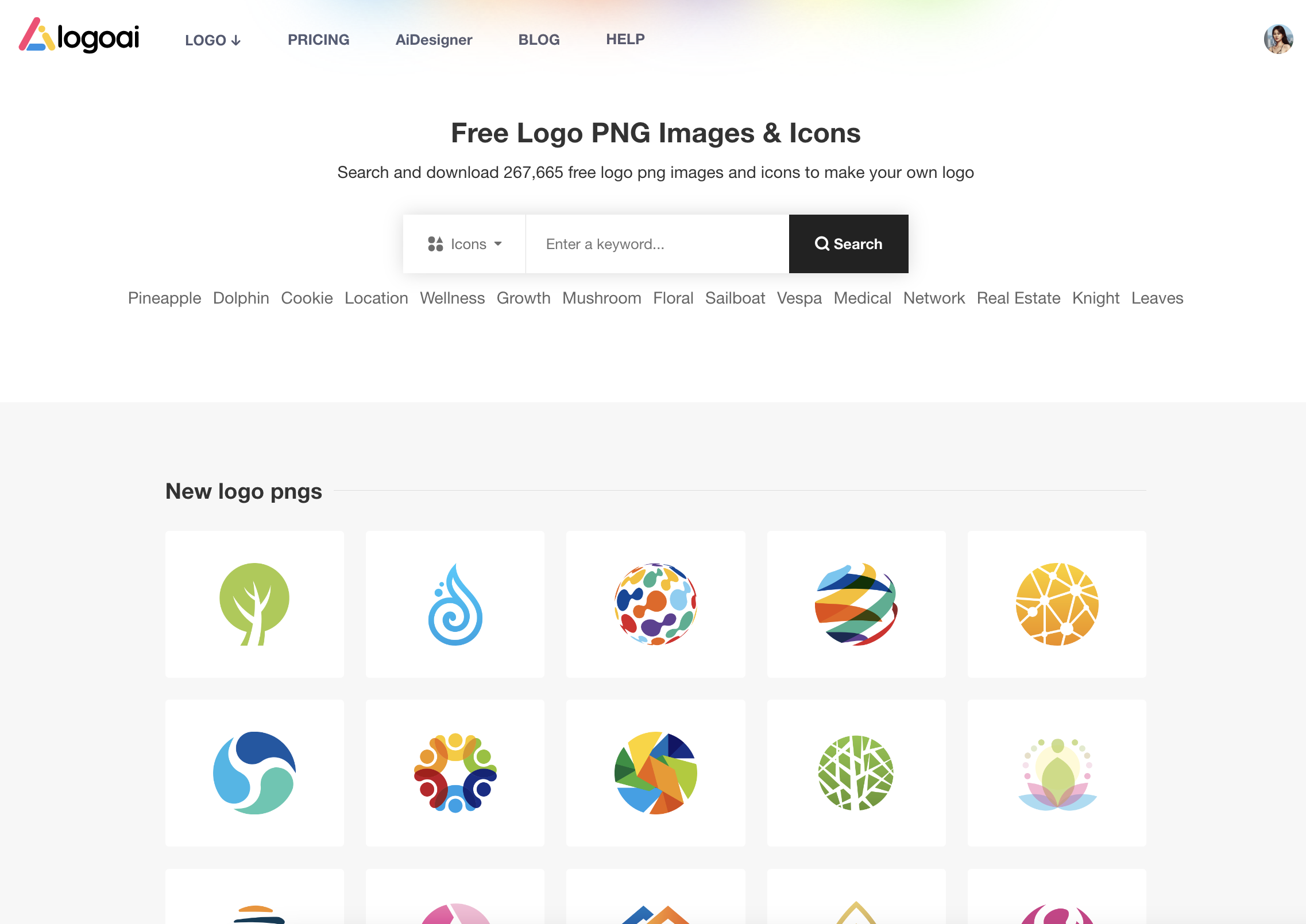 LogoAi:英文AI生成Logo工具